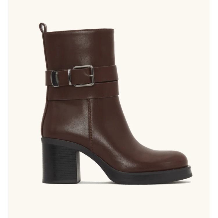 CHAUSSURES FEMME BOTTINES ELEGANTE MINIMALISTE TALON BLOC MISS MINDY MARRON CHAUSSURES FEMME BOTTINES ELEGANTE MINIMALISTE TALON BLOC MISS MINDY MARRON