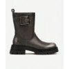 CHAUSSURES FEMME BOTTES BOTTINES BOUCLE MISS BAOLI ARGENT