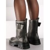 CHAUSSURES FEMME BOTTES BOTTINES BOUCLE MISS BAOLI ARGENT