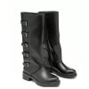 CHAUSSURES FEMME BOTTES HAUTES MULTI BOUCLES BICKER MISS ALMA NOIR