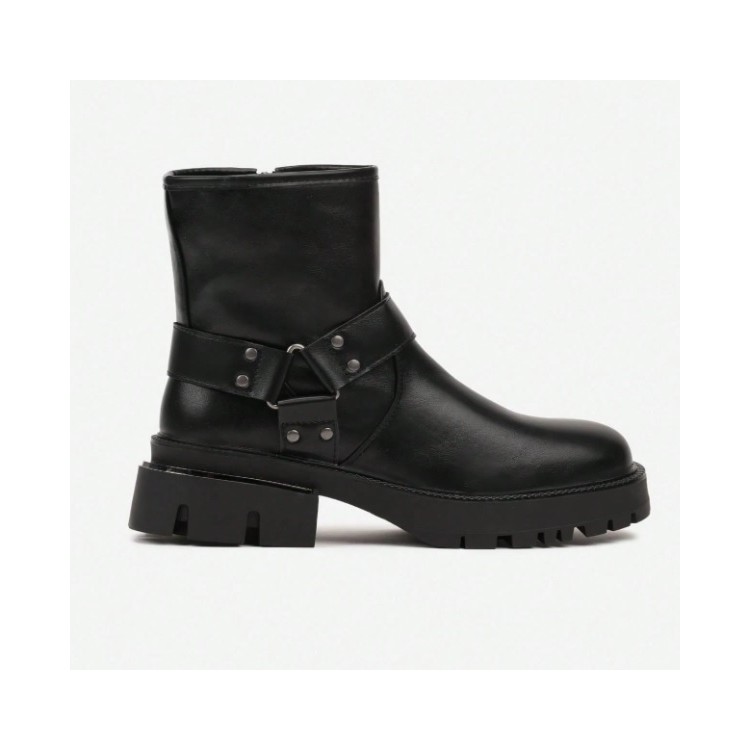 CHAUSSURES FEMME BOTTINES COURTES BICKER MINIMALIST MISS GABRIELLE NOIR