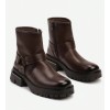 CHAUSSURES FEMME BOTTINES COURTES BICKER MINIMALIST MISS GABRIELLE MARRON
