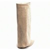 BOTTES HAUTES WESTERN FEMME – BRODERIE ÉLÉGANTE, BOUT POINTU ET TALON CONFORTABLE MISS BRENDA BEIGE