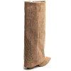 BOTTES HAUTES WESTERN FEMME – BRODERIE ÉLÉGANTE, BOUT POINTU ET TALON CONFORTABLE MISS BRENDA CAMEL