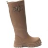 BOTTES GOMME BOUCLE ARGENT – STYLE TENDANCE ET CONFORT ASSURÉ MISS NATHY BEIGE