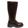 BOTTES FEMME – TIGE HAUTE, SEMELLE CRANTÉE, STYLE MODERNE ET CONFORTABLE MISS ORA MARRON