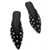 MOCASSINS CLOUTÉS FEMME – CHIC, TENDANCE ET CONFORTABLES SUEDINE MISS MIA NOIR