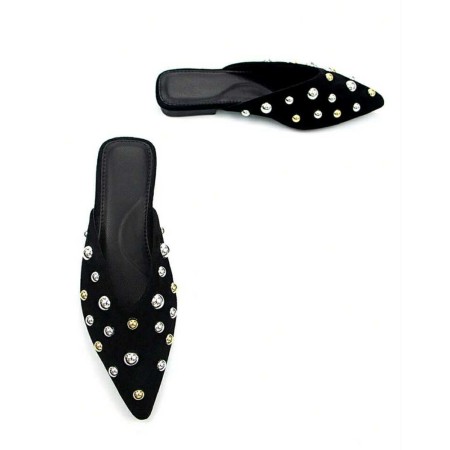 MOCASSINS CLOUTÉS FEMME – CHIC, TENDANCE ET CONFORTABLES SUEDINE MISS MIA NOIR