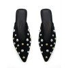 MOCASSINS CLOUTÉS FEMME – CHIC, TENDANCE ET CONFORTABLES SUEDINE MISS MIA NOIR
