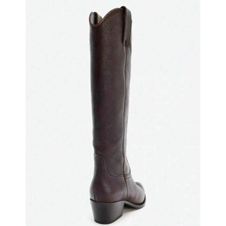 bottes western femme cuir, bottes cowboy femme, bottes style western, bottes country chic, bottes cuir noir marron kaki taupe