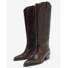 bottes western femme cuir, bottes cowboy femme, bottes style western, bottes country chic, bottes cuir noir marron kaki taupe