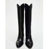 bottes western femme cuir, bottes cowboy femme, bottes style western, bottes country chic, bottes cuir noir marron kaki taupe