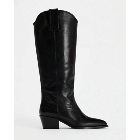 bottes western femme cuir, bottes cowboy femme, bottes style western, bottes country chic, bottes cuir noir marron kaki taupe
