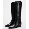 BOTTES WESTERN FEMME – SIMILI CUIR HAUTE QUALITÉ MISS MARKEL NOIR