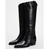 bottes western femme cuir, bottes cowboy femme, bottes style western, bottes country chic, bottes cuir noir marron kaki taupe