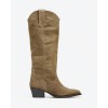 BOTTES WESTERN FEMME – SIMILI CUIR HAUTE QUALITÉ MISS MARKEL TAUPE