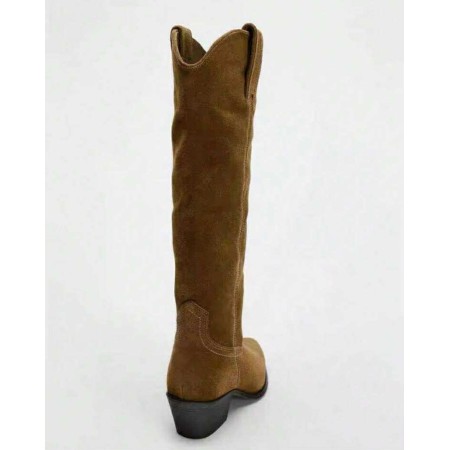 BOTTES WESTERN FEMME – SIMILI CUIR HAUTE QUALITÉ MISS MARKEL GREEN