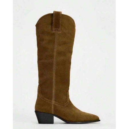 BOTTES WESTERN FEMME – SIMILI CUIR HAUTE QUALITÉ MISS MARKEL GREEN