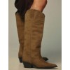 BOTTES WESTERN FEMME – SIMILI CUIR HAUTE QUALITÉ MISS MARKEL GREEN