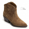 BOOTS WESTERN FEMME EN CUIR SUÉDÉ – STYLE COWBOY CHIC MISS MARINA CAMEL