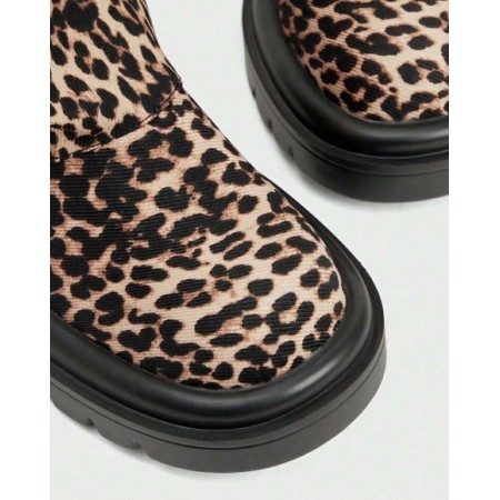 BOTTES HAUTES LÉOPARD FEMME – STYLE BIKER FÉLINE ET ORIGINALE MISS ORLANE