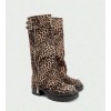 BOTTES HAUTES LÉOPARD FEMME – STYLE BIKER FÉLINE ET ORIGINALE MISS ORLANE