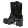Bottines noires talon carré confortable – Mode femme chic