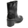 Bottines noires talon carré confortable – Mode femme chic