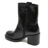 Bottines noires talon carré confortable – Mode femme chic