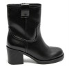Bottines noires talon carré confortable – Mode femme chic
