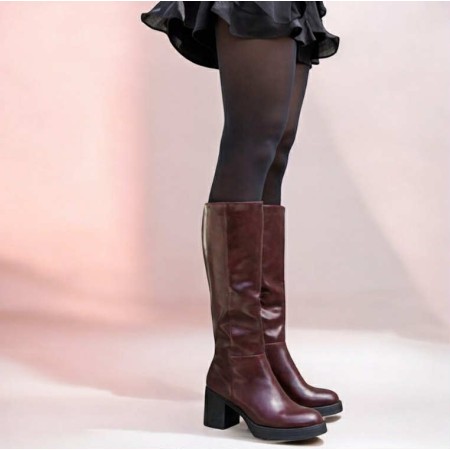 bottes hautes femme, bottes talon carré, bottes confortables, bottes élégantes femme, bottes mode 2025.