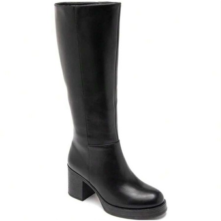 bottes hautes femme, bottes talon carré, bottes confortables, bottes élégantes femme, bottes mode 2025.