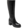 bottes hautes femme, bottes talon carré, bottes confortables, bottes élégantes femme, bottes mode 2025.