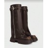 Bottes Biker épaisses avec zip – Style rock et confort au quotidien