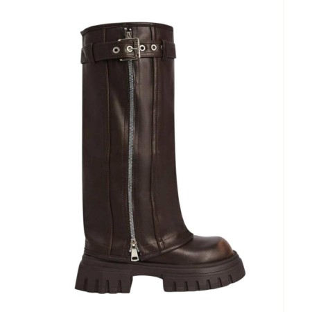 Bottes Biker épaisses avec zip – Style rock et confort au quotidien