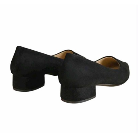 ESCARPIN NOIR SUÈDE CHIC ÉLÉGANT – FEMME, TALON FIN, CONFORT MISS EMILY NOIR
