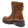 Bottines Bicker camel femme – Double boucle à la cheville, style rock