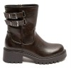 Bottines Bicker cognac femme – Double boucle à la cheville, style rock