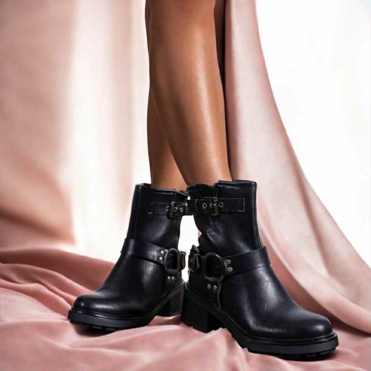 : Bottines Bicker femme – Confort quotidien, raffinement glam rock, simili cuir italienne : Bottines Bicker femme – Confort quotidien, raffinement glam rock, simili cuir italienne