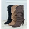 bottines femme à franges, bottines cowgirl chic, bottines petit talon aiguille, bottines