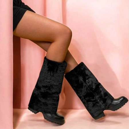 Bottes fourrées noires femme Chaudes, confortables & stylées