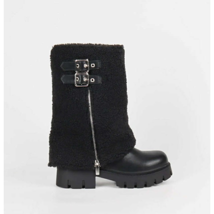 Bottes fourrées Miss Riley – Noires ou beiges, confort & style hiver Bottes fourrées Miss Riley – Noires ou beiges, confort & style hiver