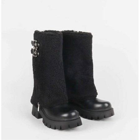 Bottes fourrées Miss Riley – Noires ou beiges, confort & style hiver