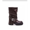 BOTTES MOTARDES STYLE ROCK ET PUISSANCE FÉMININE  MISS “HARLEY” MARRON