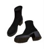 BOTTINES “HAILEY” – TALON ÉPAIS & CONFORT EN SUÉDINE NOIR