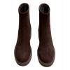 BOTTINES “HAILEY” – TALON ÉPAIS & CONFORT EN SUÉDINE CHOCO
