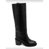 BOTTES HAUTES – TALON CARRÉ CONFORTABLE EN FAÇON CROCO MISS SERENA NOIR