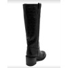 BOTTES HAUTES – TALON CARRÉ CONFORTABLE EN FAÇON CROCO MISS SERENA NOIR