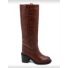 BOTTES HAUTES – TALON CARRÉ CONFORTABLE EN FAÇON CROCO MISS SERENA CHAMEAU