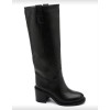 bottes hautes femme, bottes talon carré, bottes simili cuir, bottes confortables femme,